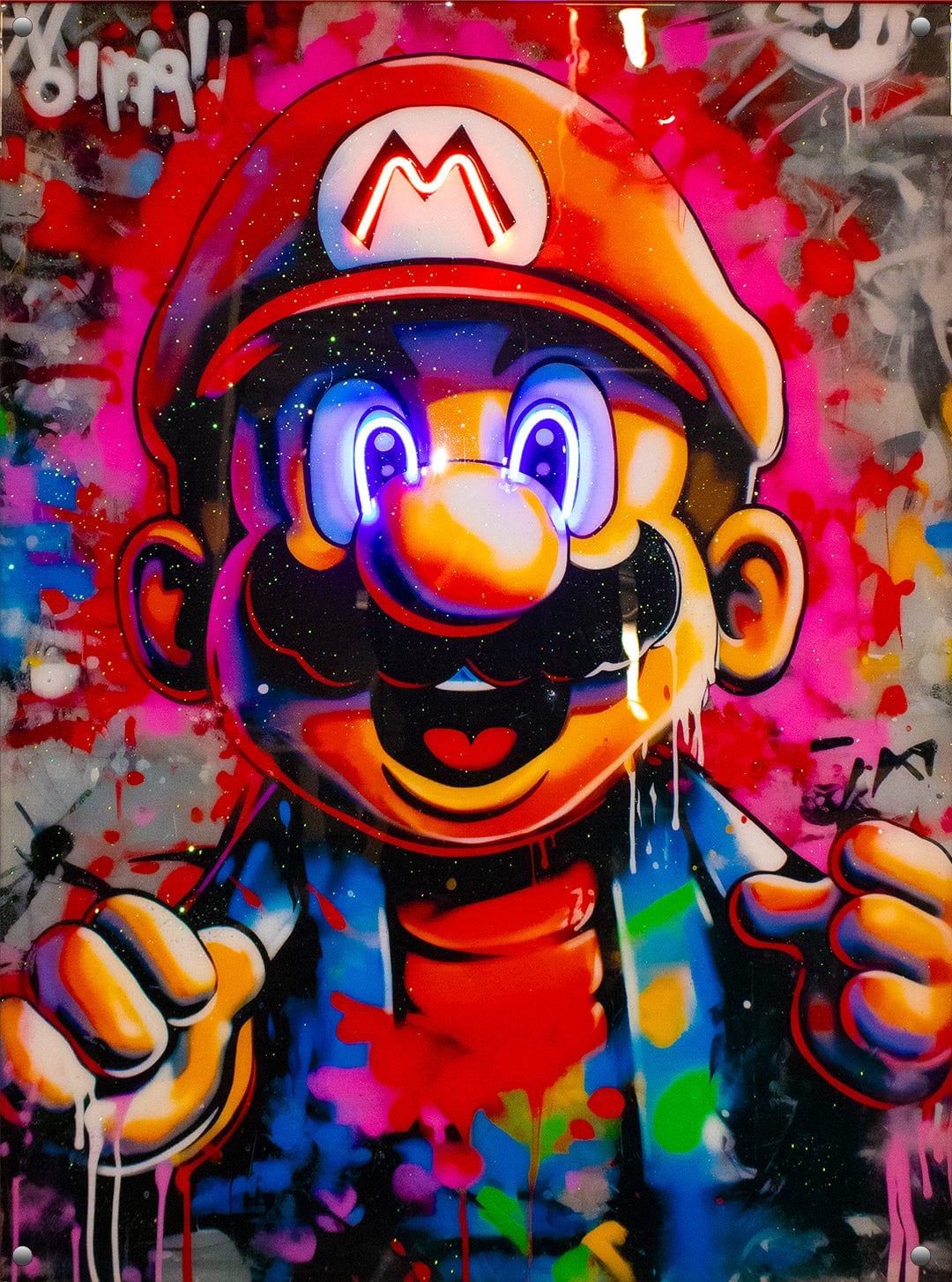 "Mario's Evil Twin" Acrylic Wall Art (18" x 23")